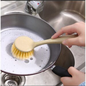 Cleaning Brush with Handle – Round