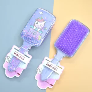 Unicorn Glitter Hair Brush – Purple
