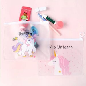 Unicorn Multipurpose Transparent Zipper Stationery Pouch
