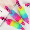 Rainbow Fur Pen - Fluffy Plush Pen - 6 in 1