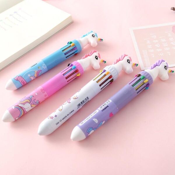 Unicorn 10 in 1 Pen - Multi Coloured