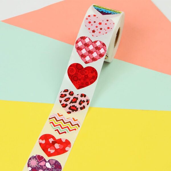 Valentine Special Heart Stickers - Designed