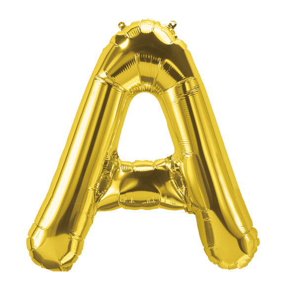 Foil Balloon - Golden 'A' 16 inch