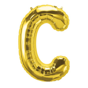 Foil Balloon – Golden ‘C’ 16 inch