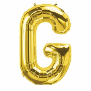 Foil Balloon – Golden ‘G’ 16 inch