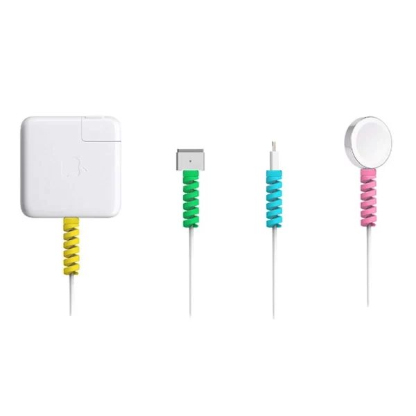 Spiral Cable Protector - Set Of 4 - Assorted