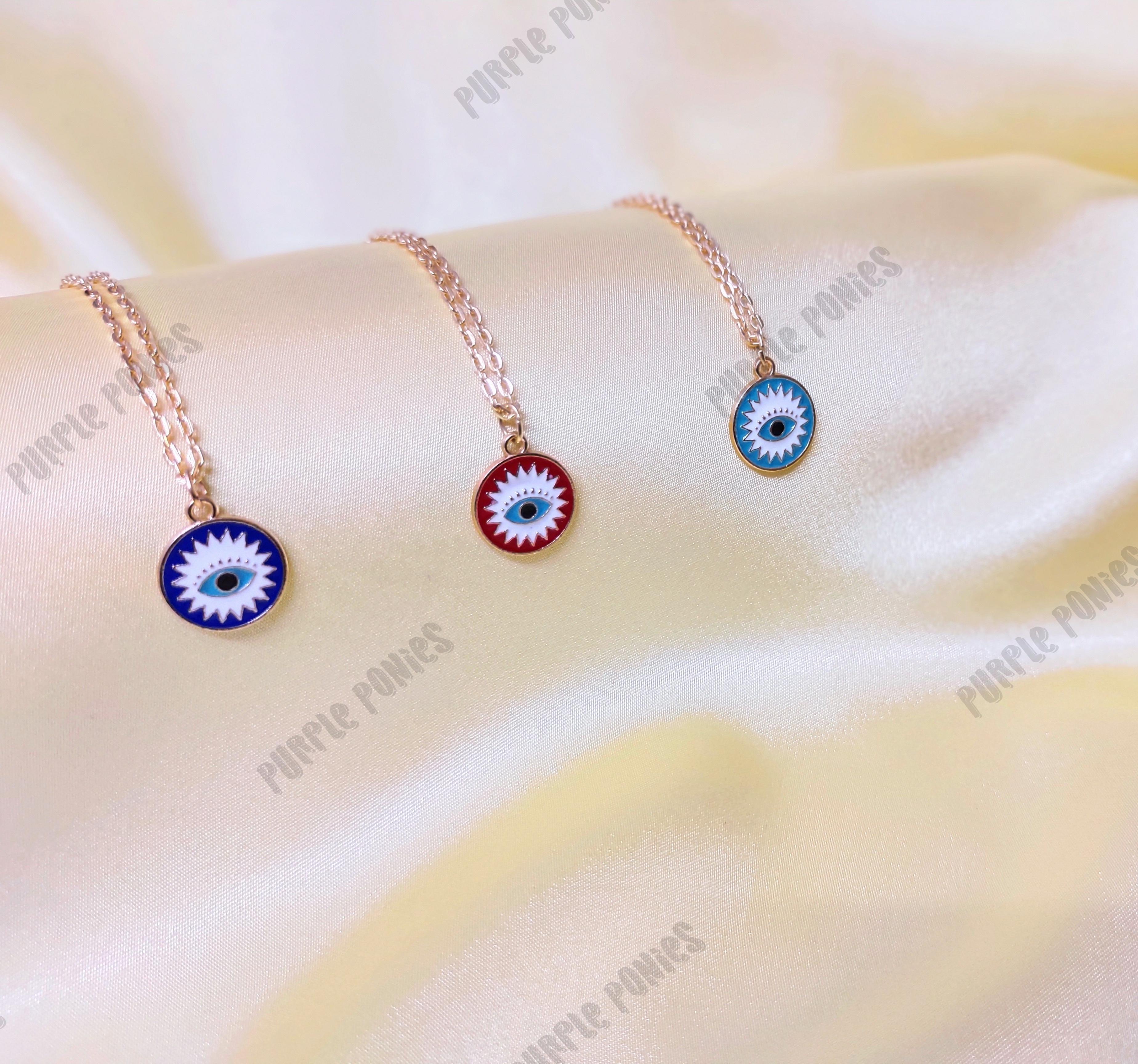 Buy Blue Evil Eye Necklace, Turkish Evil Eye Pendant Adjustable Evil Eye  Necklace Nazar Protection Choker, Glass Amulet Lucky Eye Necklace Online in  India - Etsy