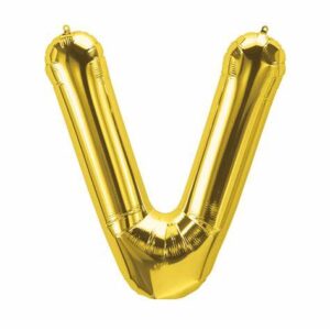 Foil Balloon – Golden ‘V’ 16 inch