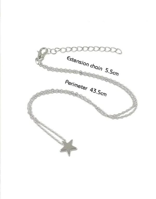 Mini Star Pendant Necklace - Silver