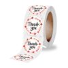 Thank You Sticker Roll – Red Pink Hearts
