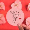 Thank You Sticker Roll – Perfect Pink