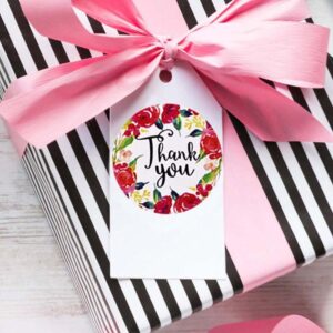 Thank You Sticker Roll – Multi Floral