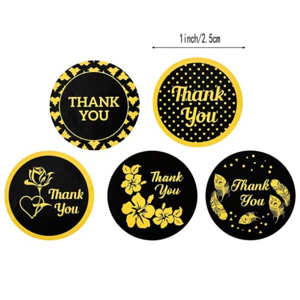 Thank You Sticker Roll – Honeycomb