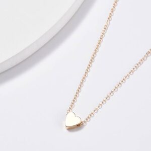 Mini Heart Pendant Necklace – Gold
