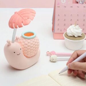 Multifunctional Mini Table Lamp Pen Holder – Snail